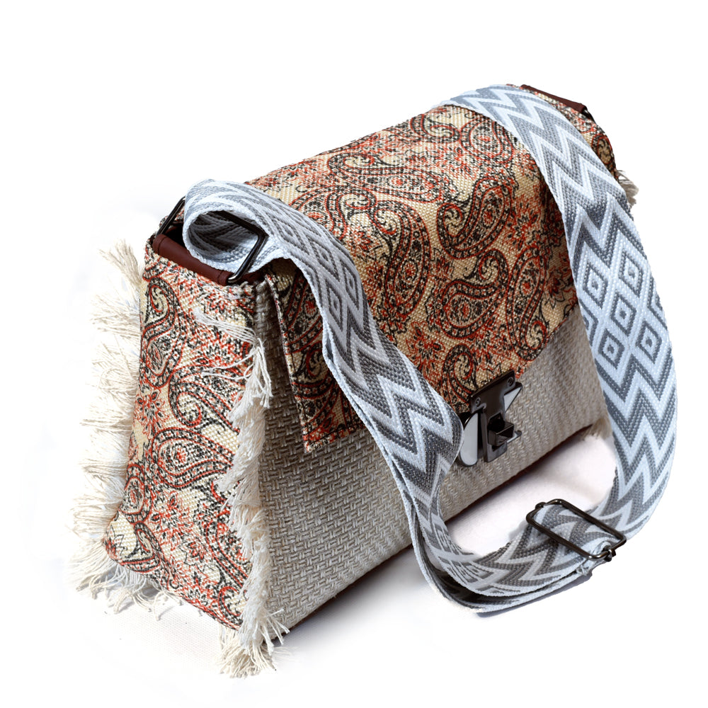 Zenvy jute crossbody