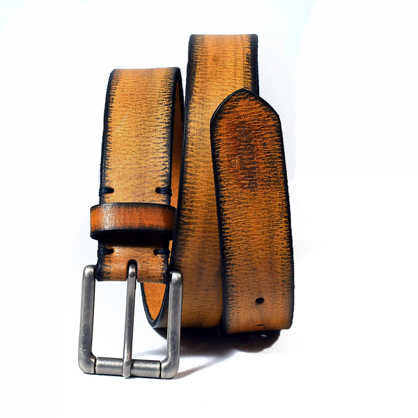 Velor ecru vintage belt