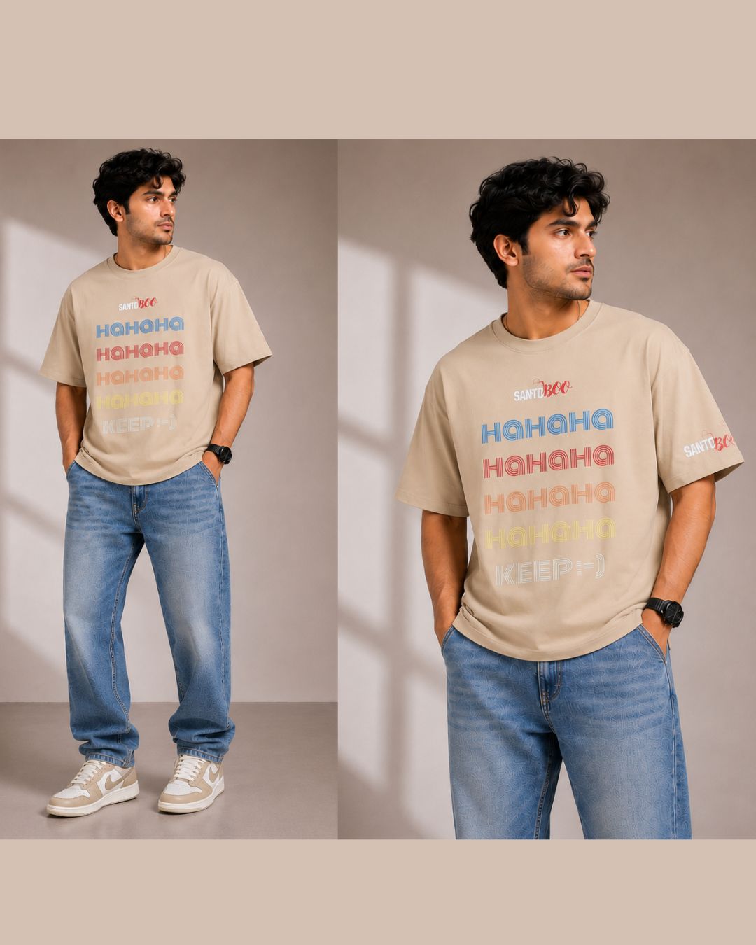 HAHA UNISEX OVERSIZE TEES