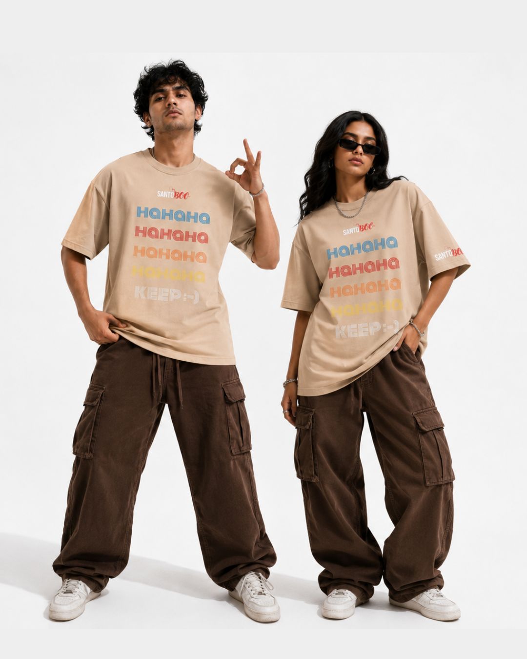 HAHA UNISEX OVERSIZE TEES