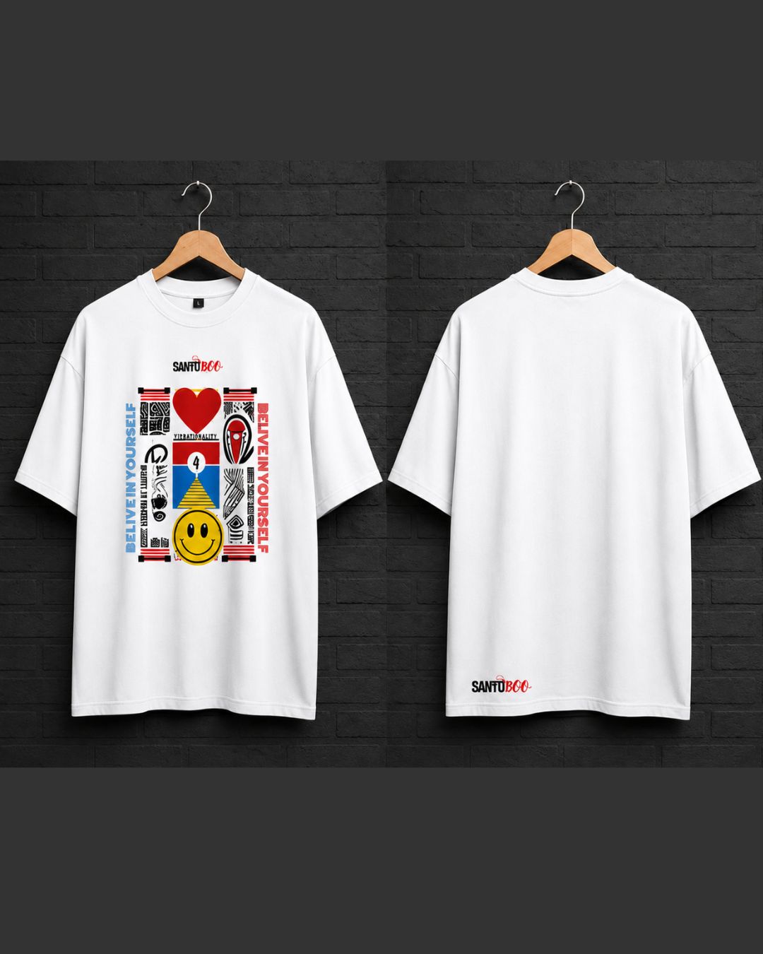 BELIEVE UNISEX OVERSIZE TEES
