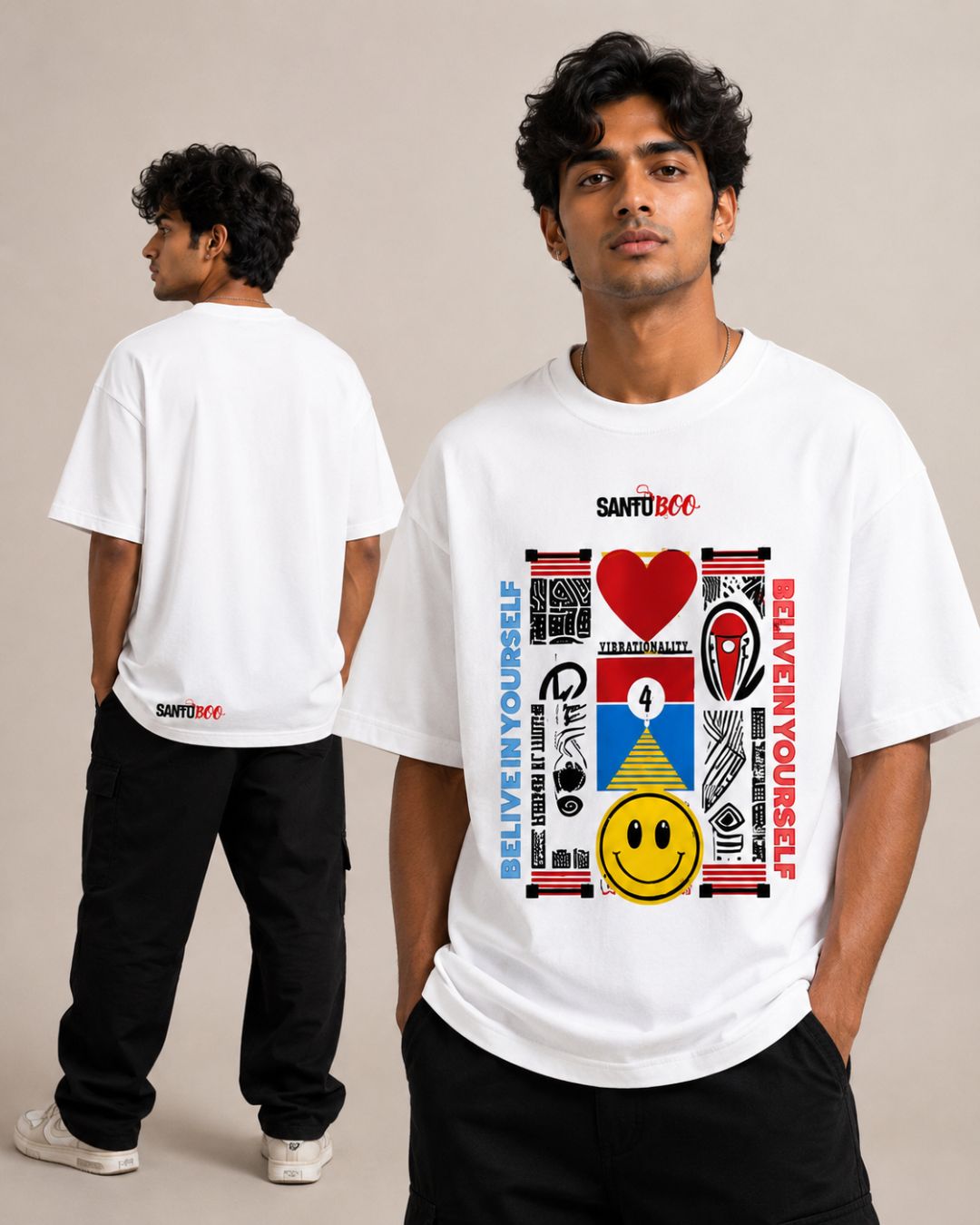 BELIEVE UNISEX OVERSIZE TEES