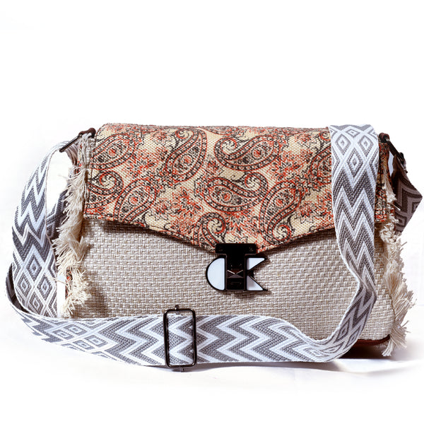 Zenvy jute crossbody