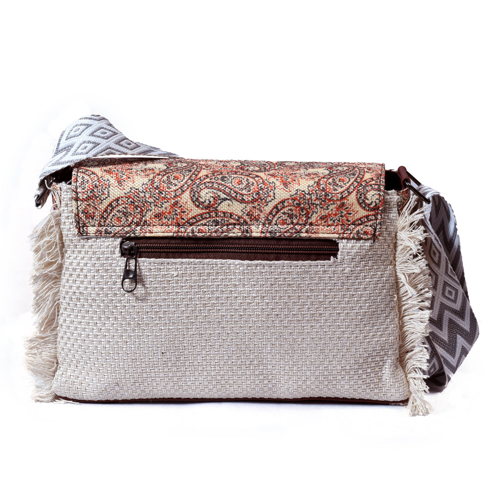 Zenvy jute crossbody