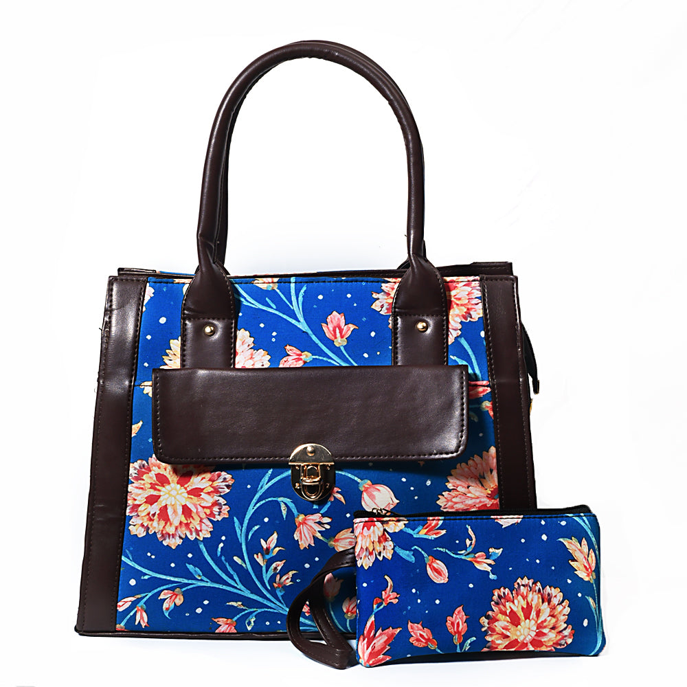 Célora blue floral tote