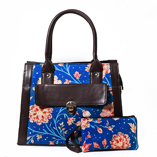 Célora blue floral tote