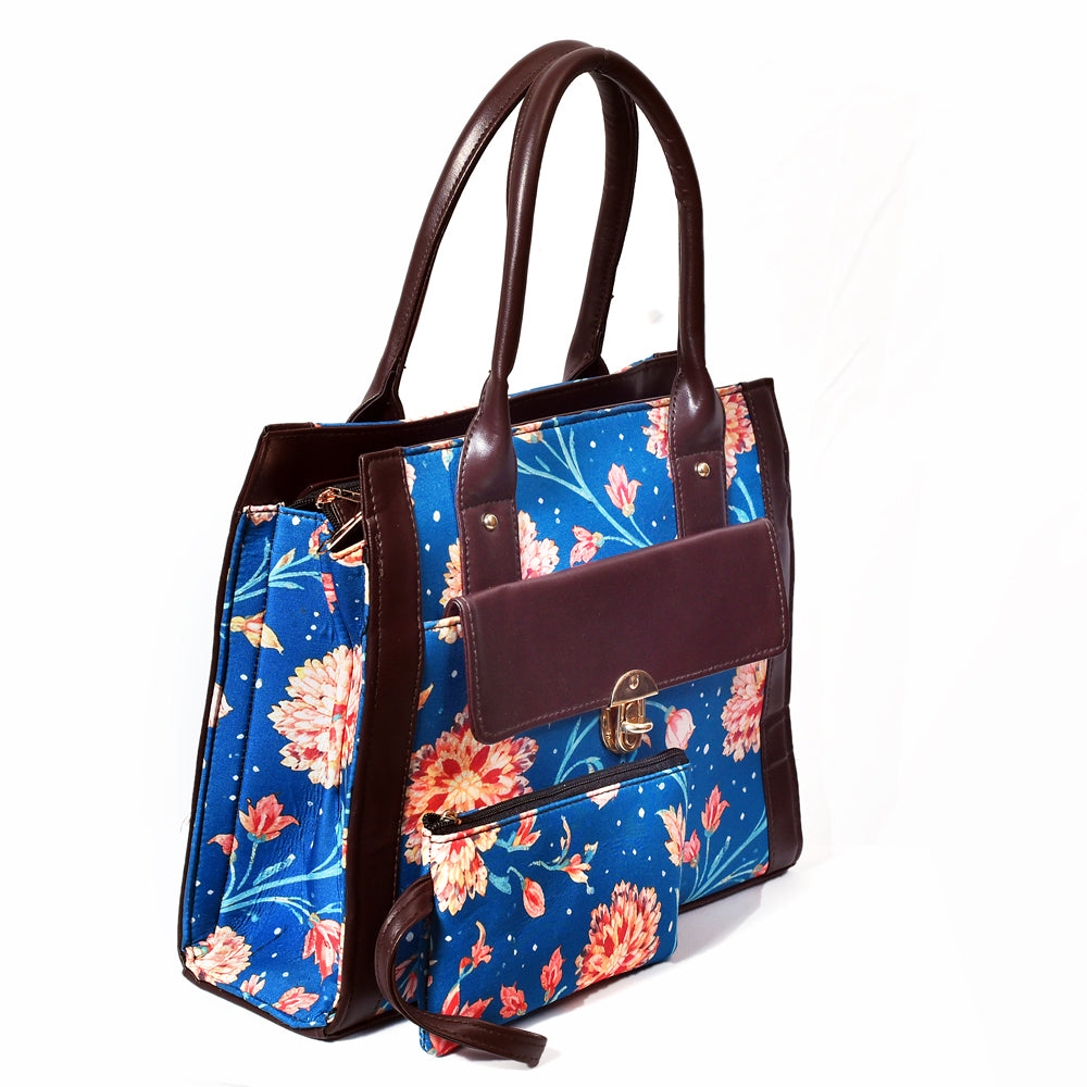 Célora blue floral tote