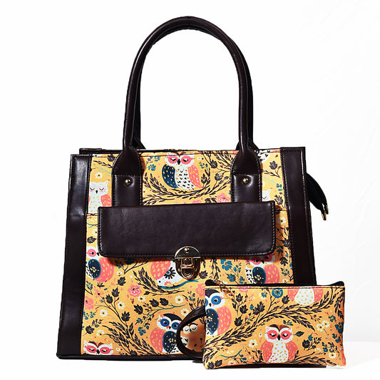Venice yellow floral tote