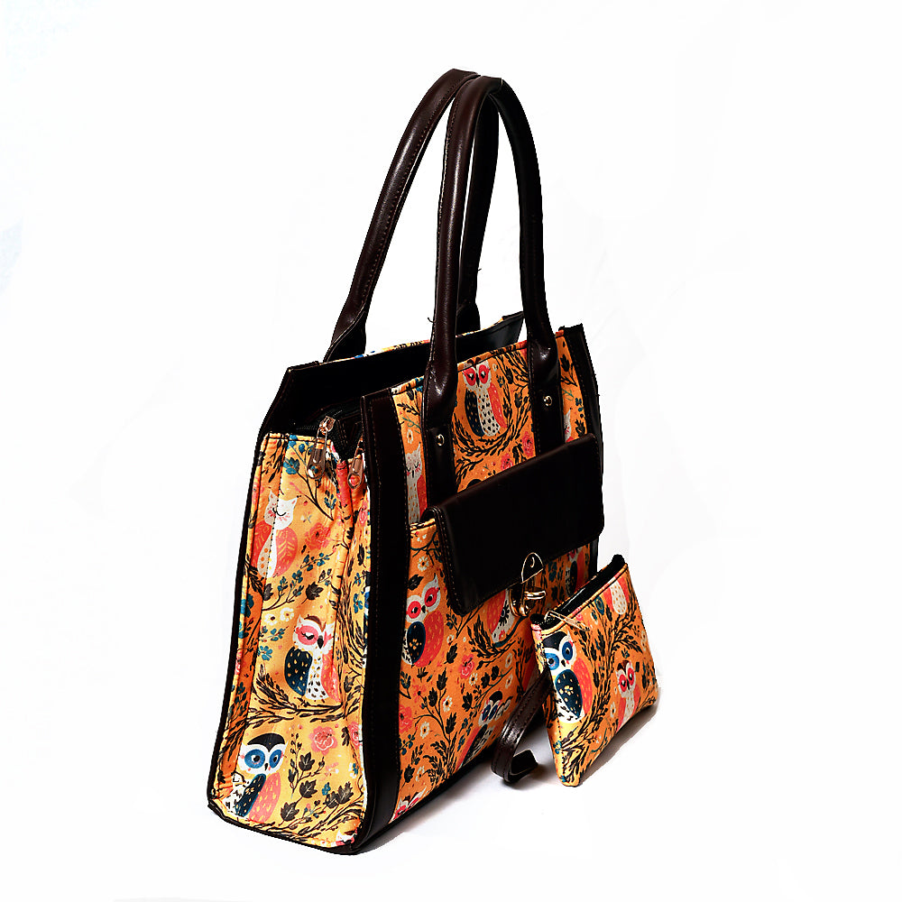 Venice yellow floral tote